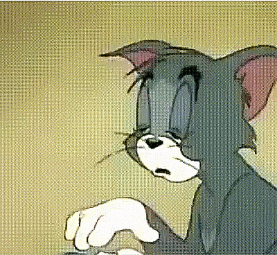 A gif of Tom from Tom and Jerry.