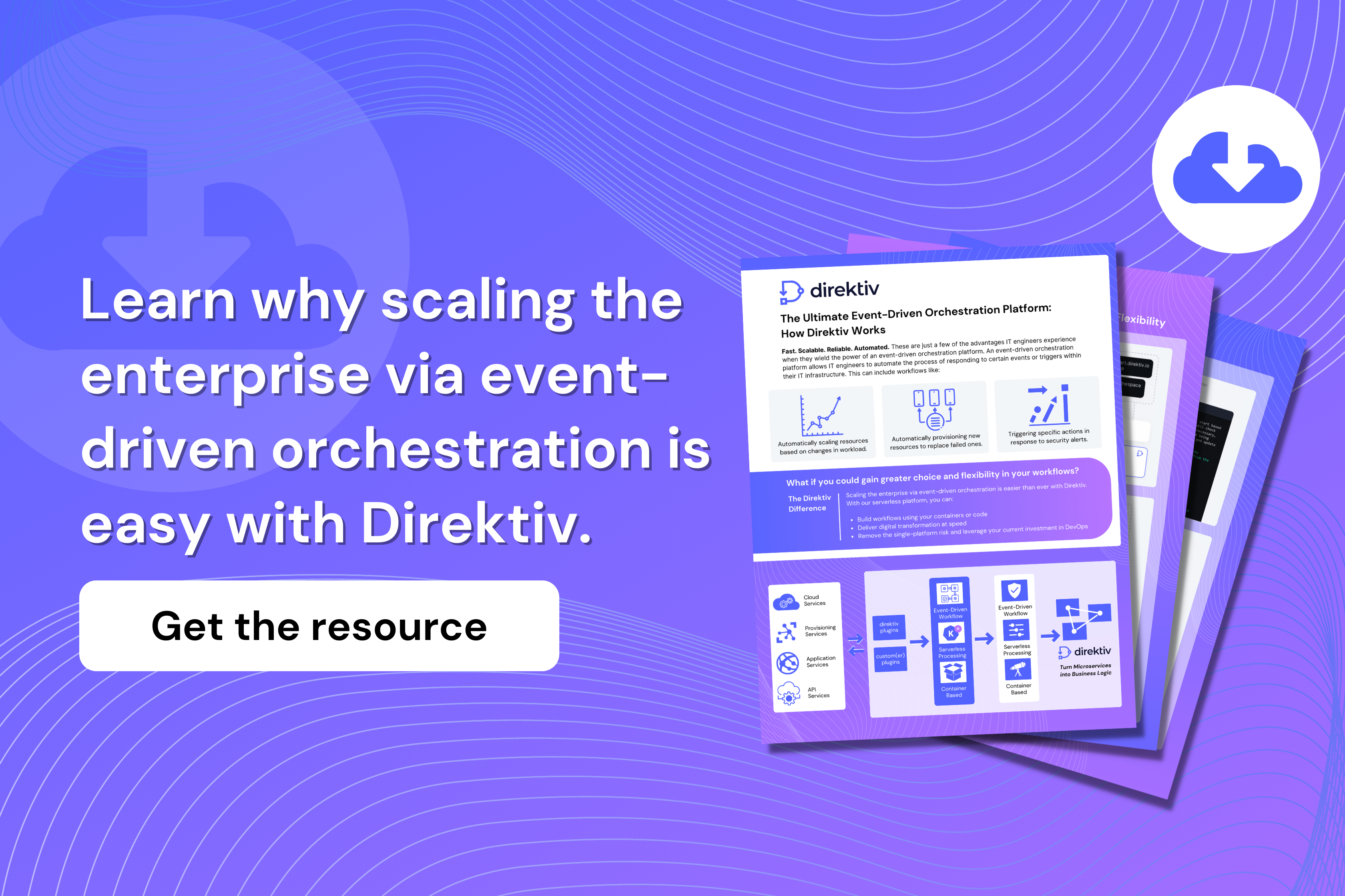 What if you could gain greater choice & flexibility in your workflows? Scaling the enterprise via event-driven orchestration is easy with Direktiv.